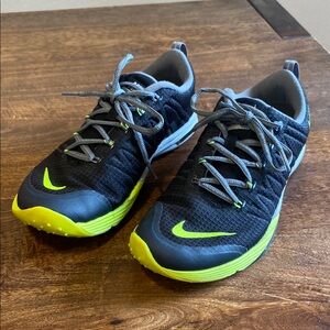 Nike Women’s Black and Neon Yellow Athletic Shoes